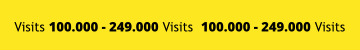 Visits 100.000 - 249.000 Visits  100.000 - 249.000 Visits